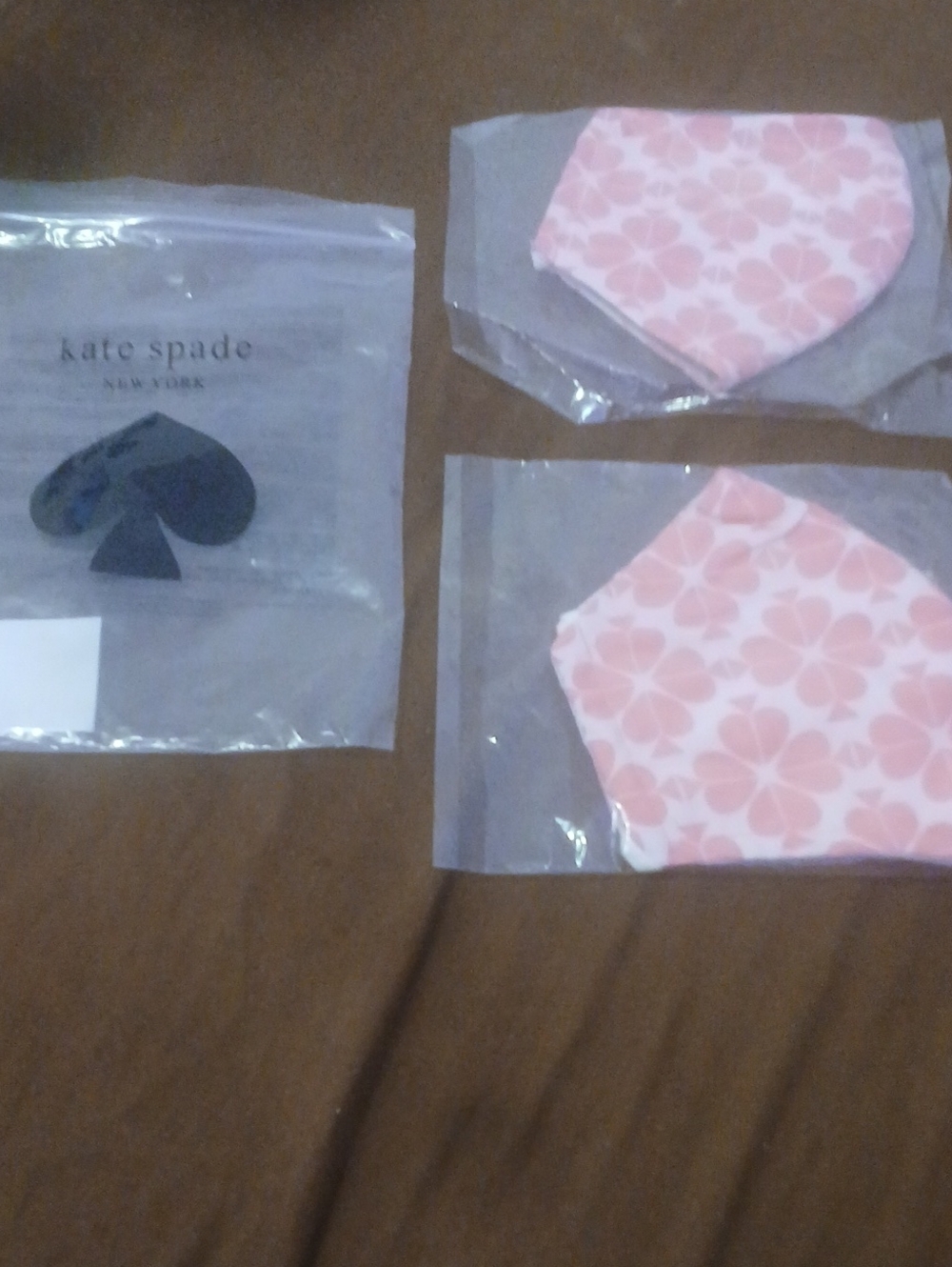 kate spade Pink Floral Face Masks — Set of 2